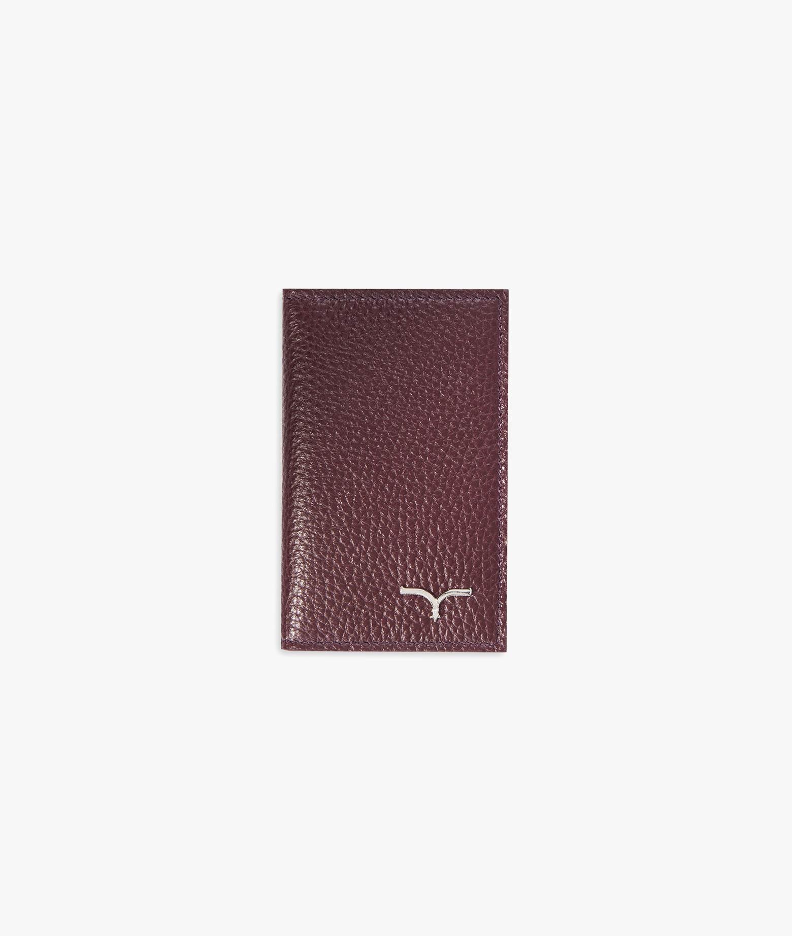Vertical Card Holder Amedeo Darkred Credit And Business