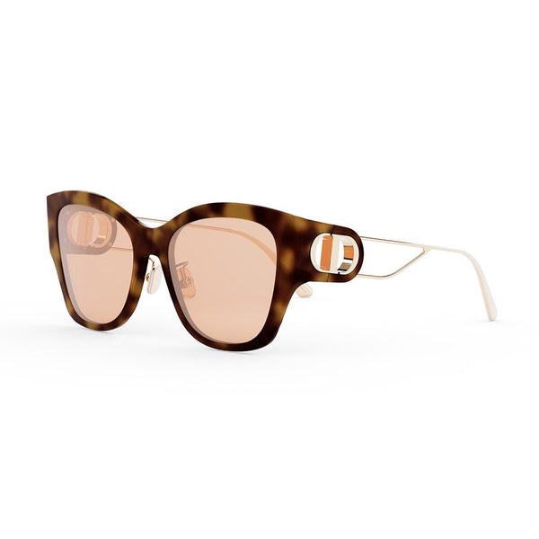 Dior Sunglasses Cat Eye Full Rim, Light Havana Frame And Brown Lens 30montaigneb2u26l0
