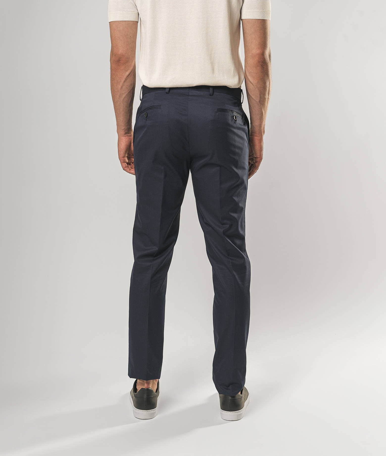Cotton Chino Ischia Blue Sportswear Trousers