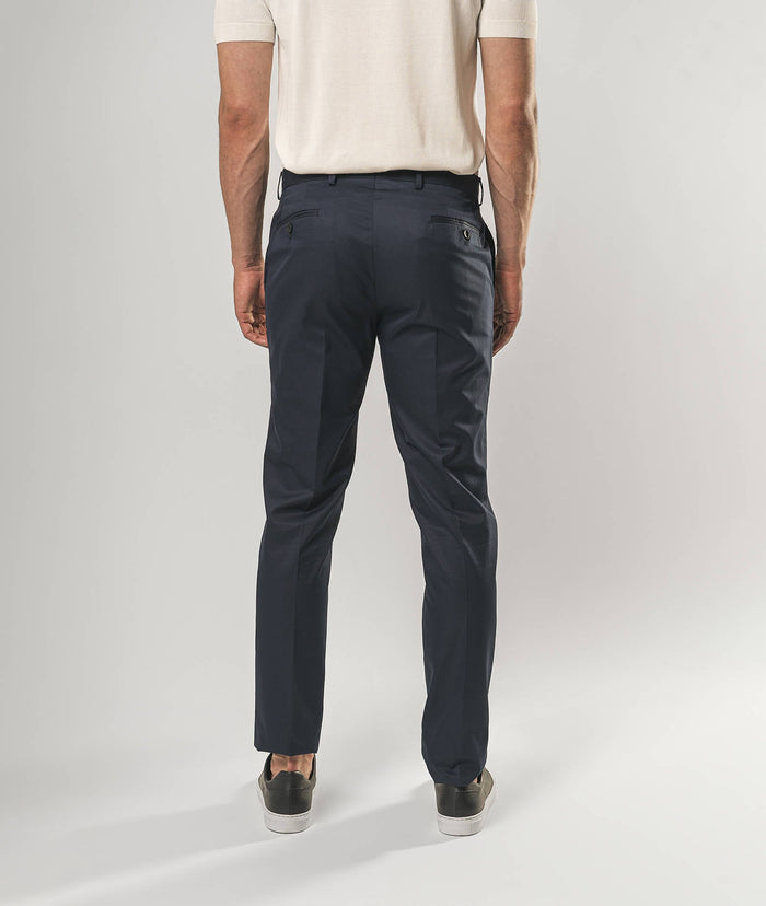 Cotton Chino Ischia Beige Sportswear Trousers