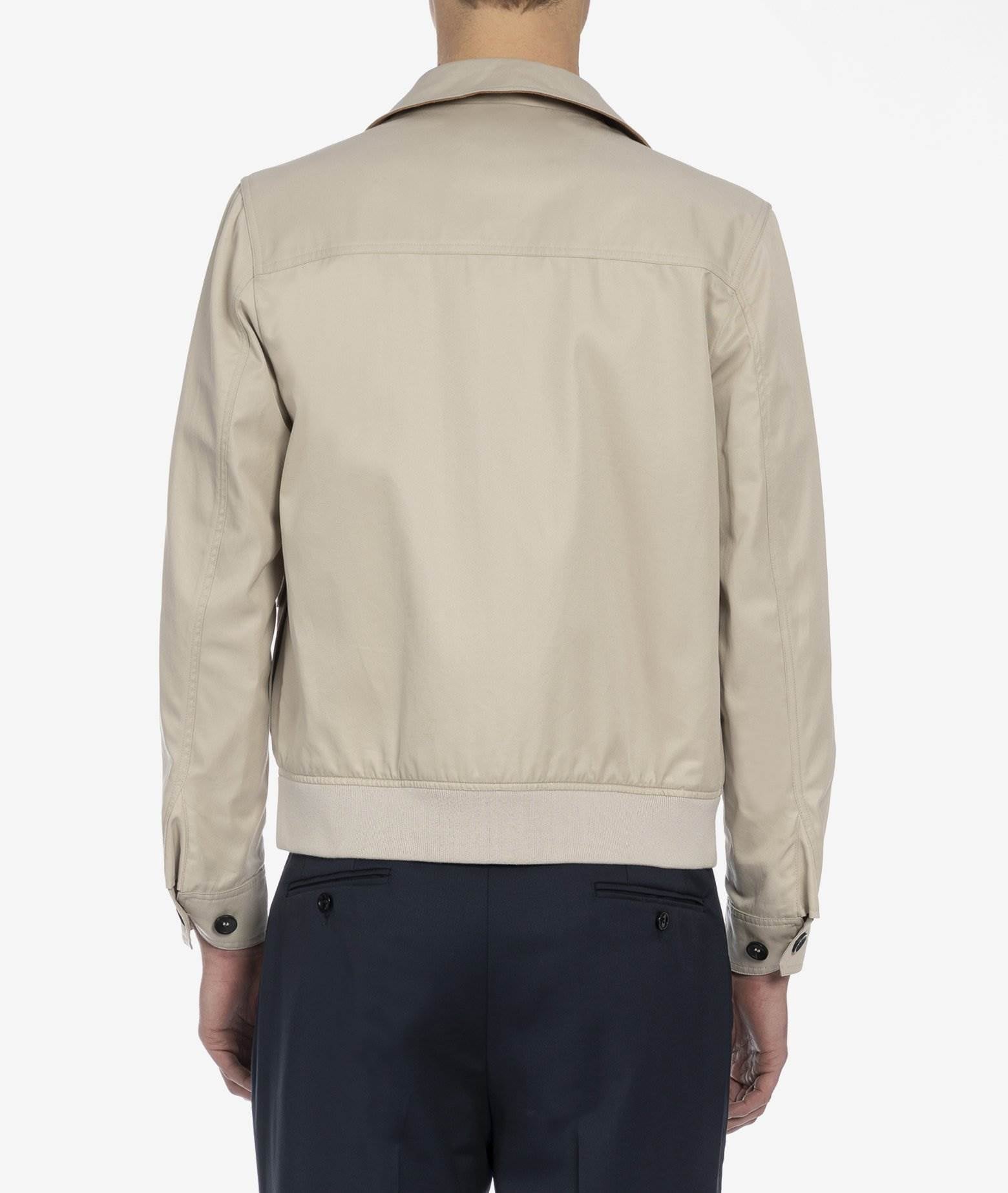 Cotton Jacket Sempione Beige Sportwear Blouson