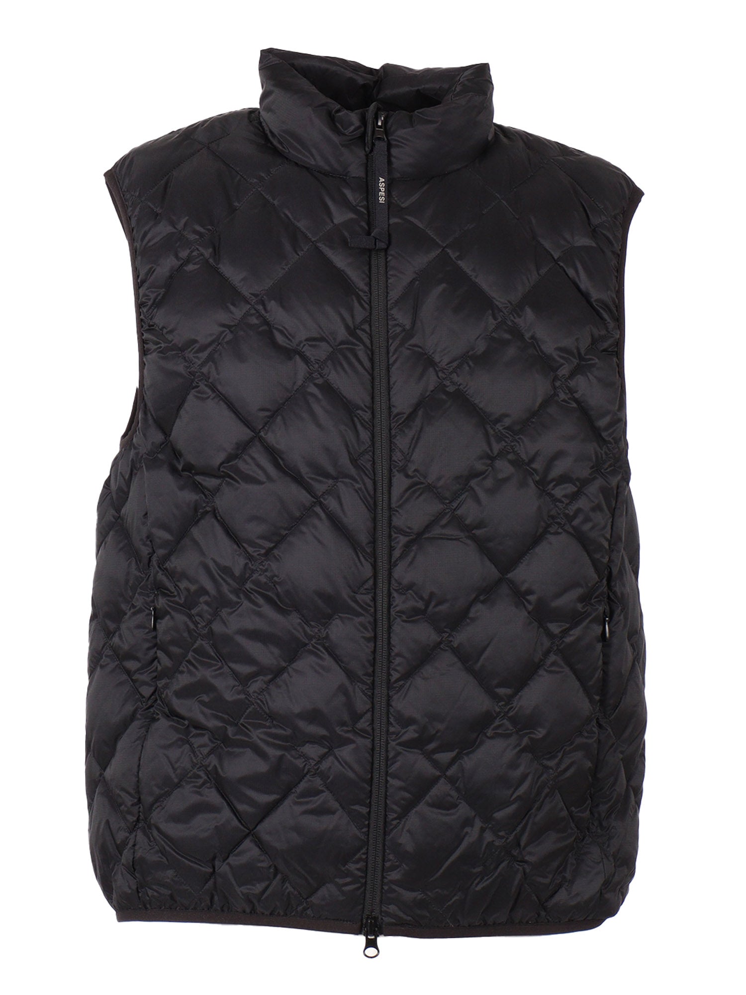 Man Vest Black Polyamide Padded
