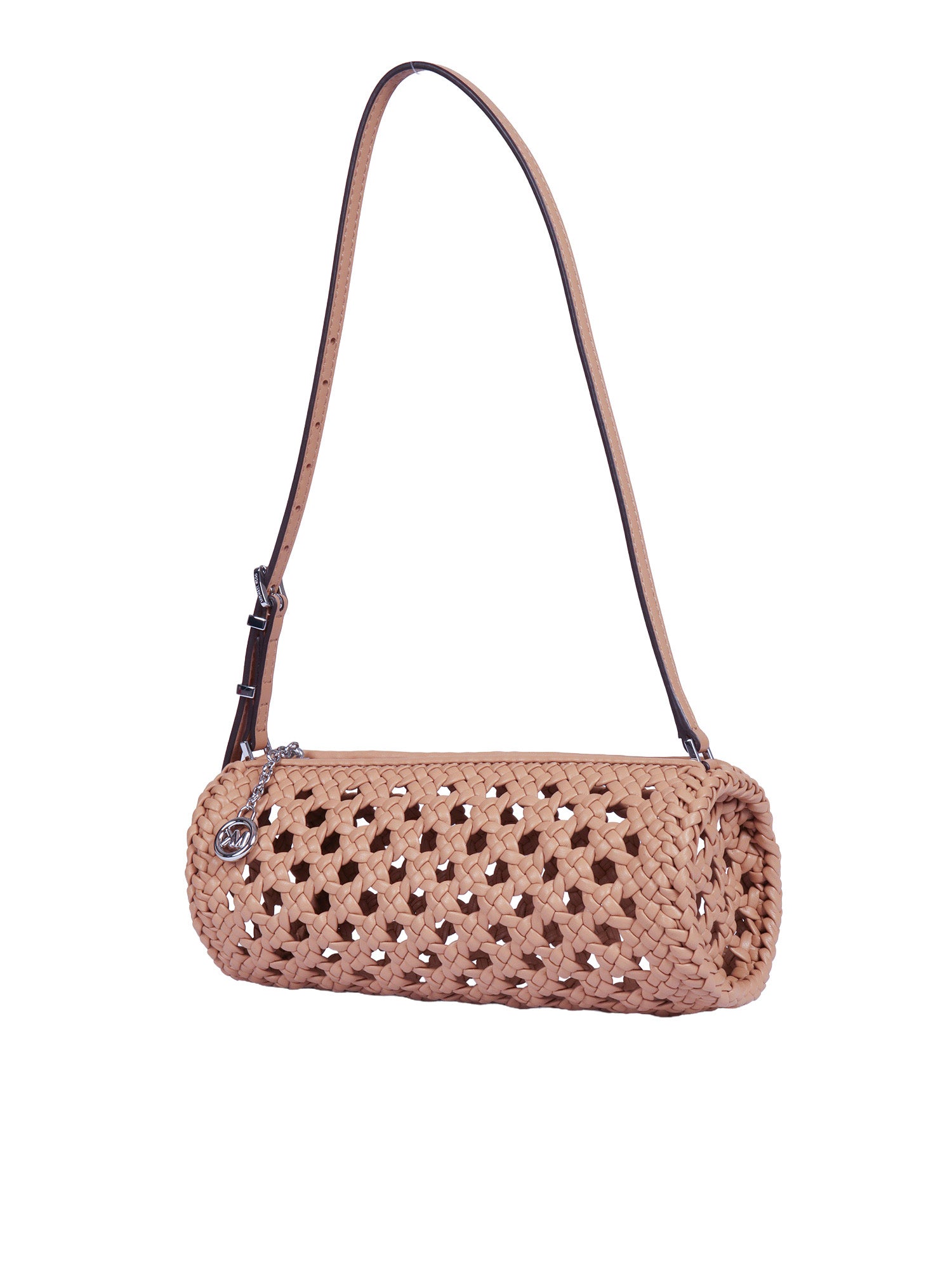 Sm Barrel Pouchette Beige Handbag