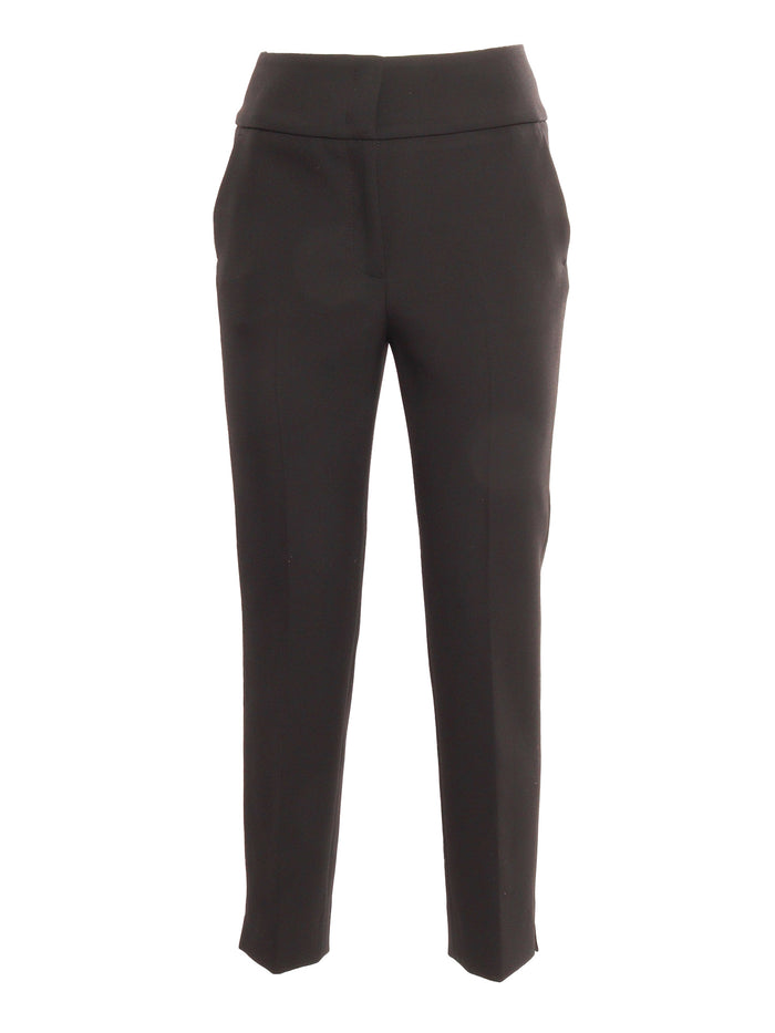 Slim-Fit Pants Black