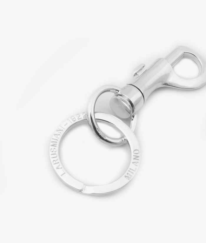 Carabiner Key Ring Silver Holder