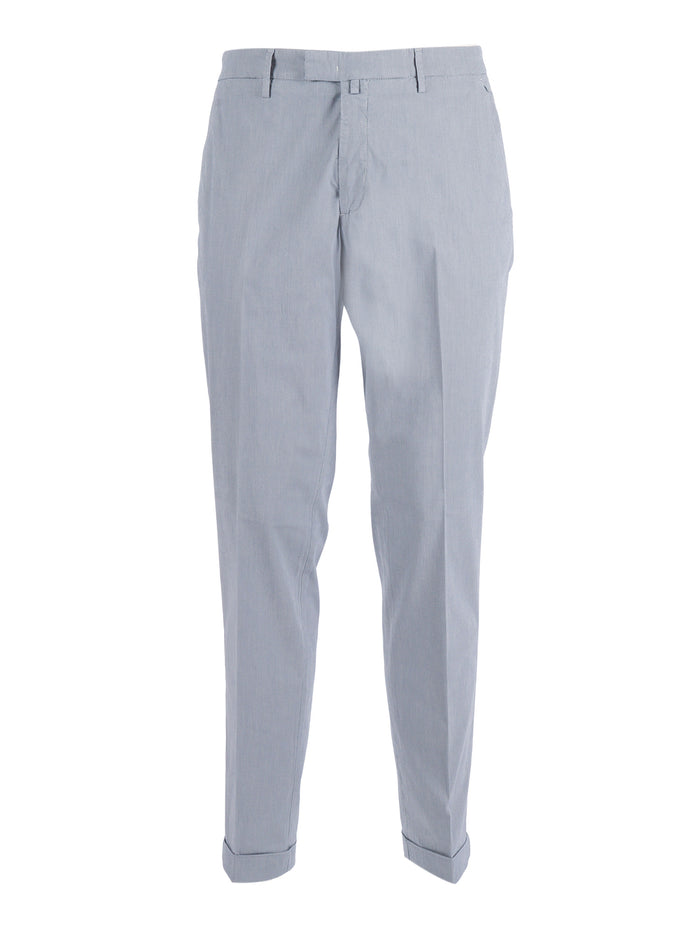 Trousers Grey Lyocell Cotton Elastane