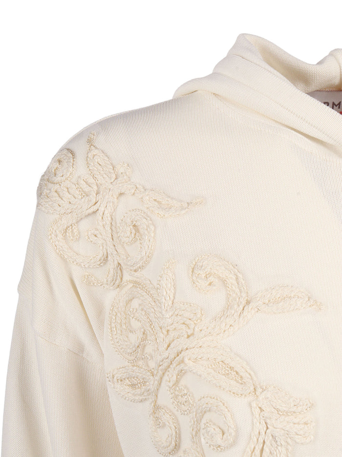 Hoodie Beige Crewneck
