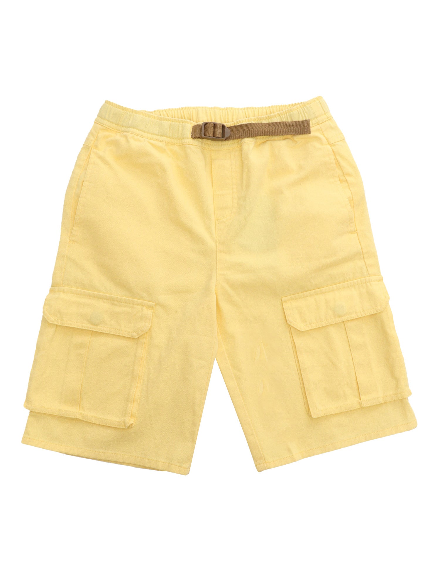 Yellow shorts with pockets Cotton