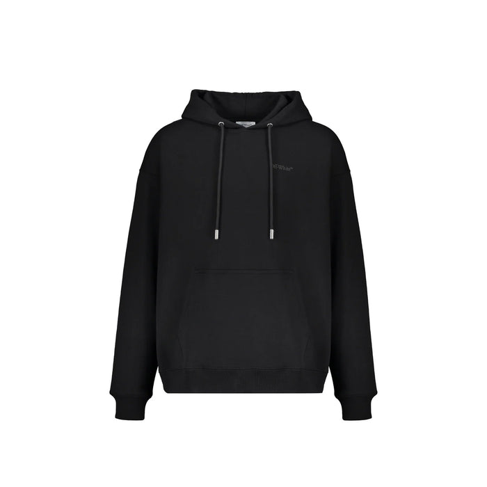 Off-White Logo Sweatshirt Black Cotton