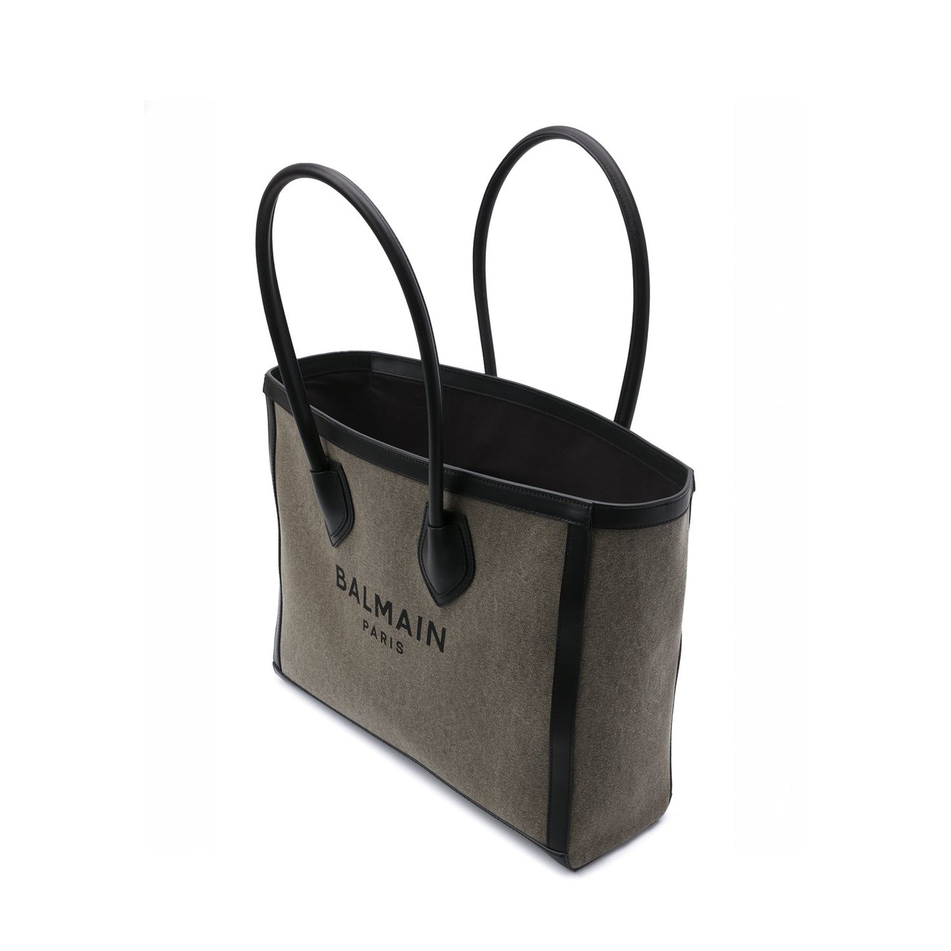 Balmain B-Army Shopper Bag Green Cotton