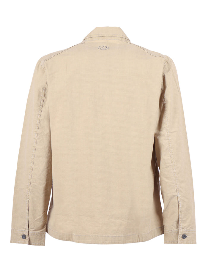 Topside Overshirt Incense Beige Cotton Elastane Jacket
