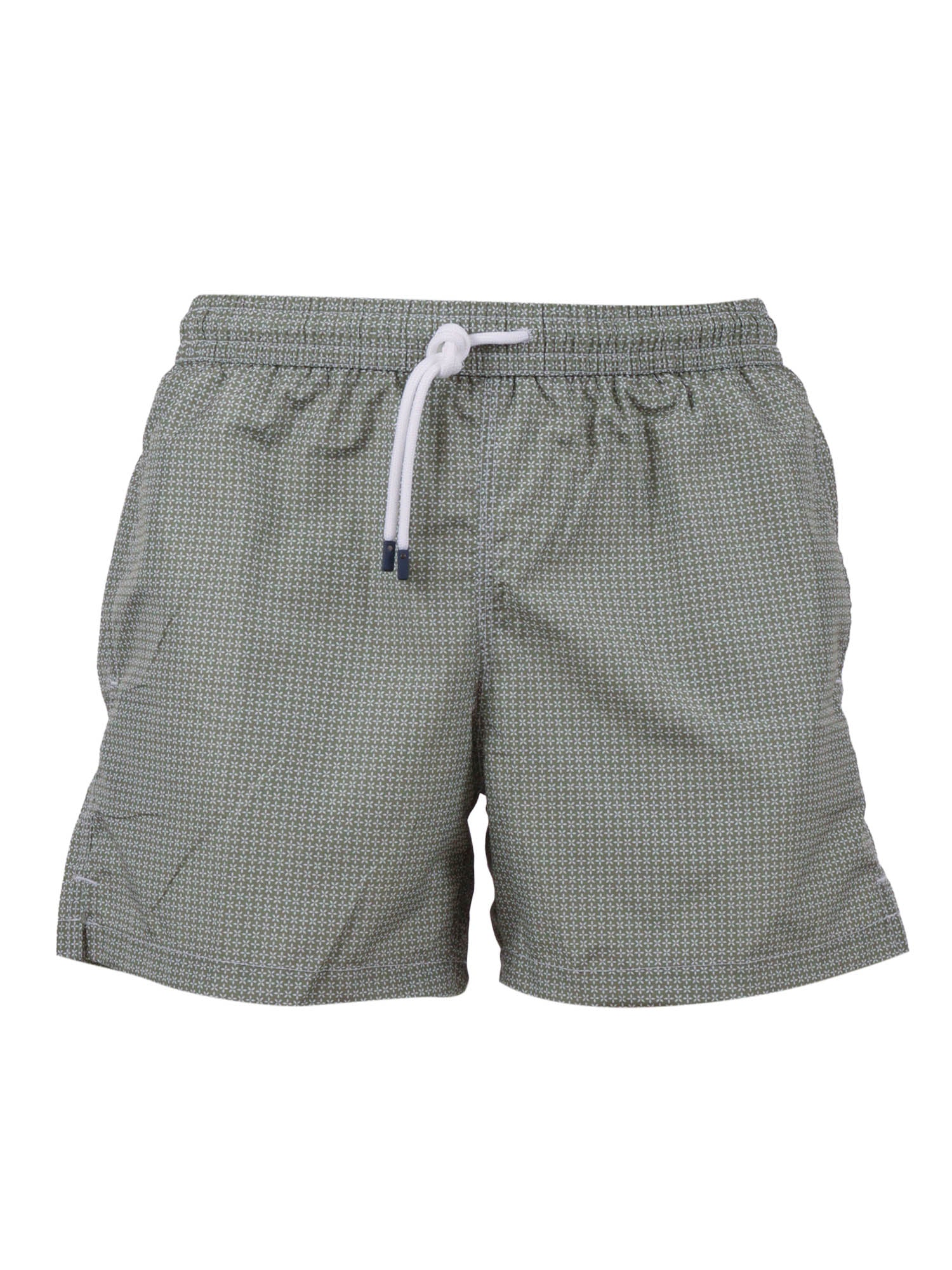 SWIM TROUSERS WOVEN FABRIC MAN Green Polyester Costume