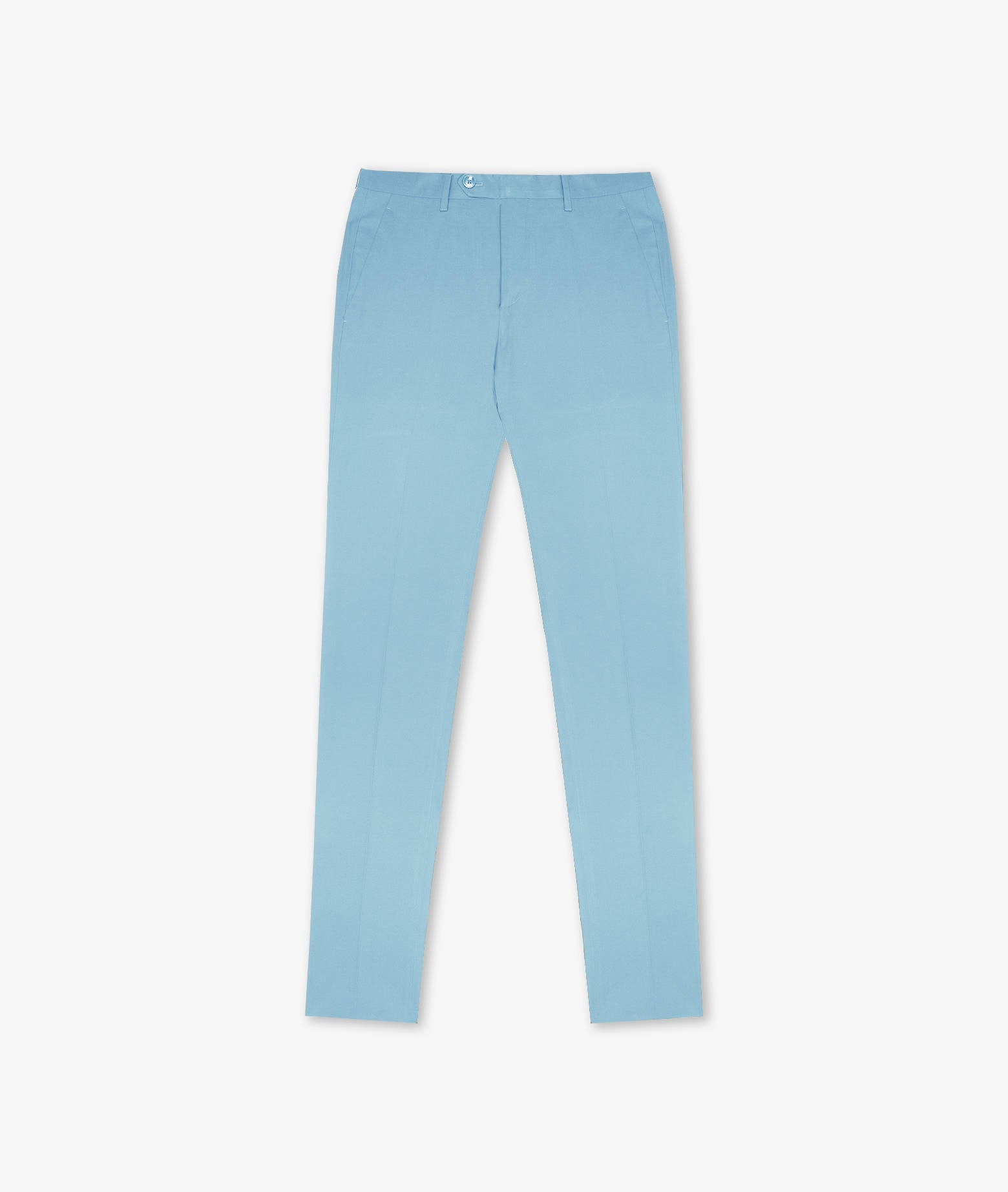 Cotton Chino Montauk Lightblue Trousers No Pinces