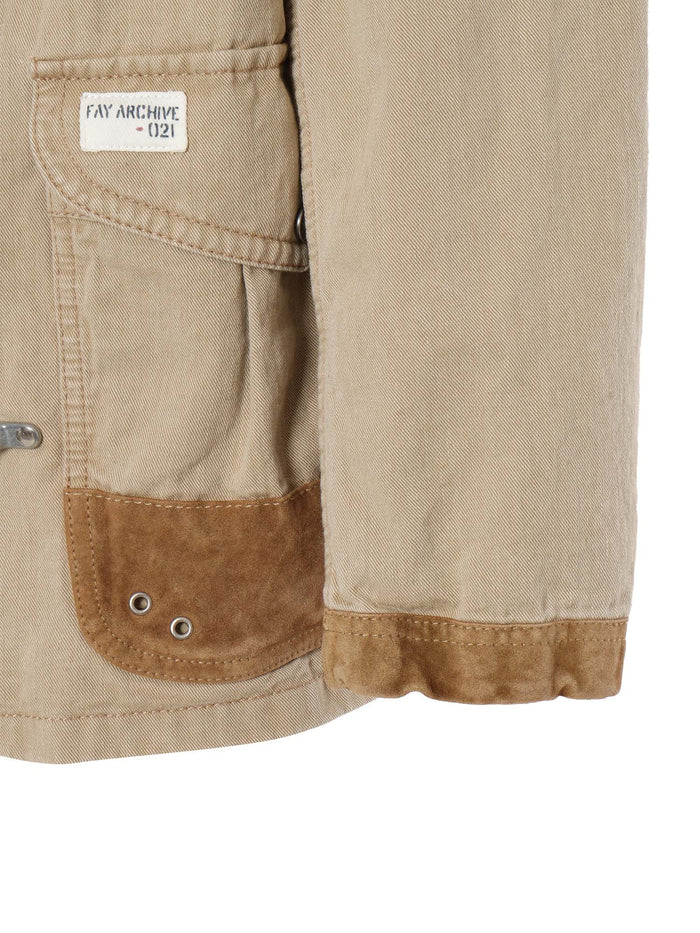 Beige peacoat Archive Cotton Coat