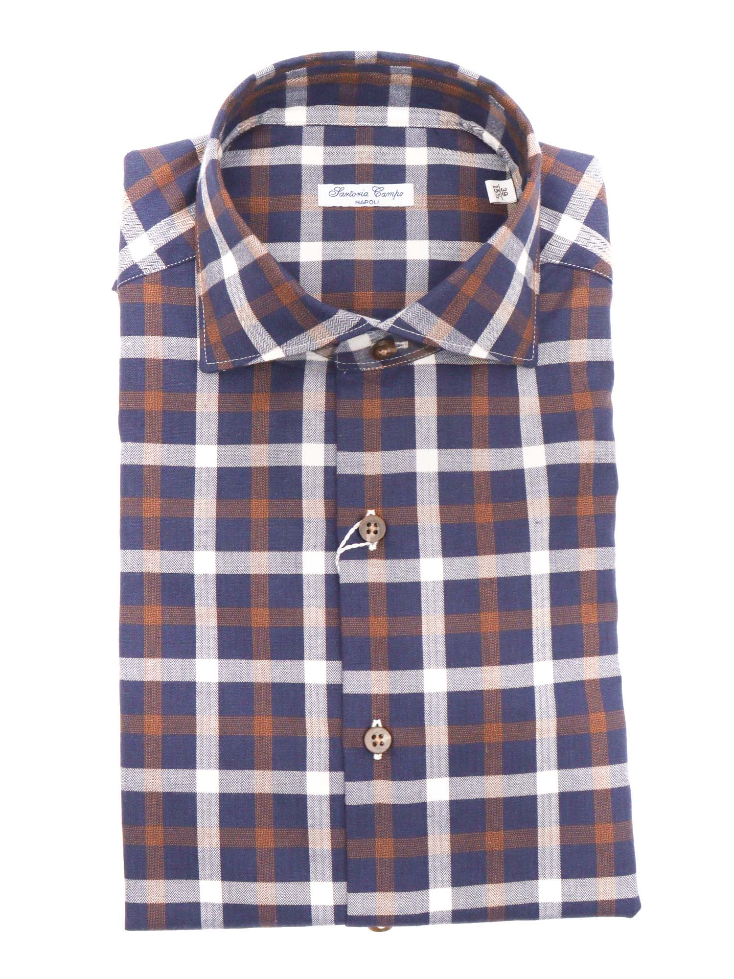 Mens Shirt Blue Cotton
