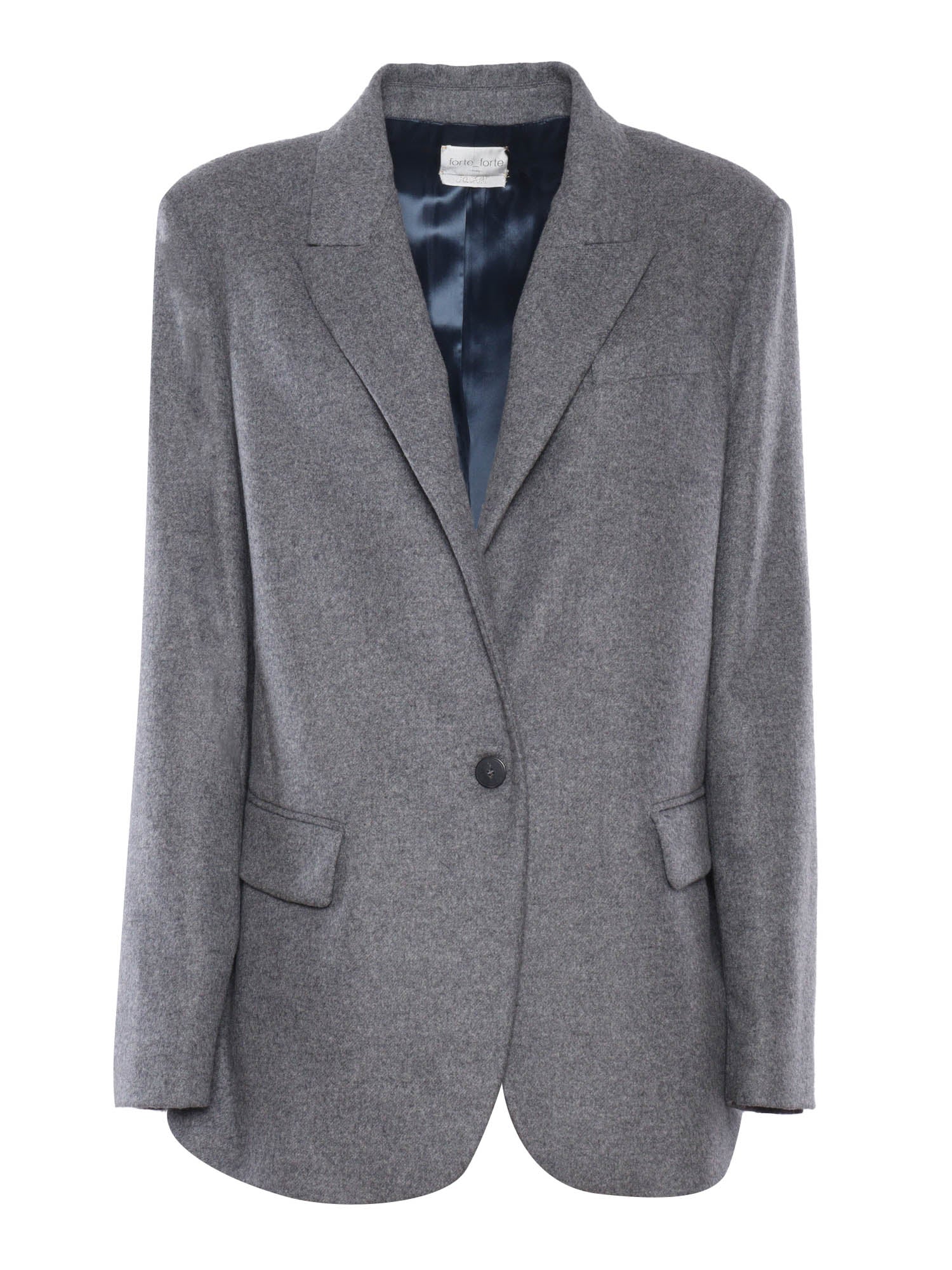 Wool Boys Jacket Grey Polyamide Af