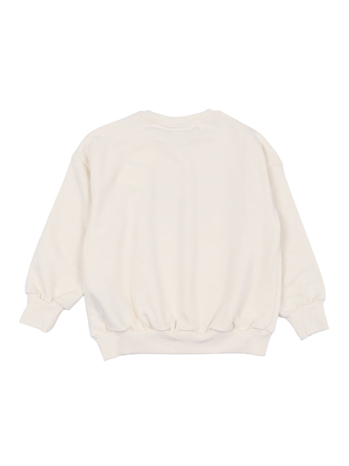 Mini Rodini Society Sp Sweatshirt White Organic Cotton