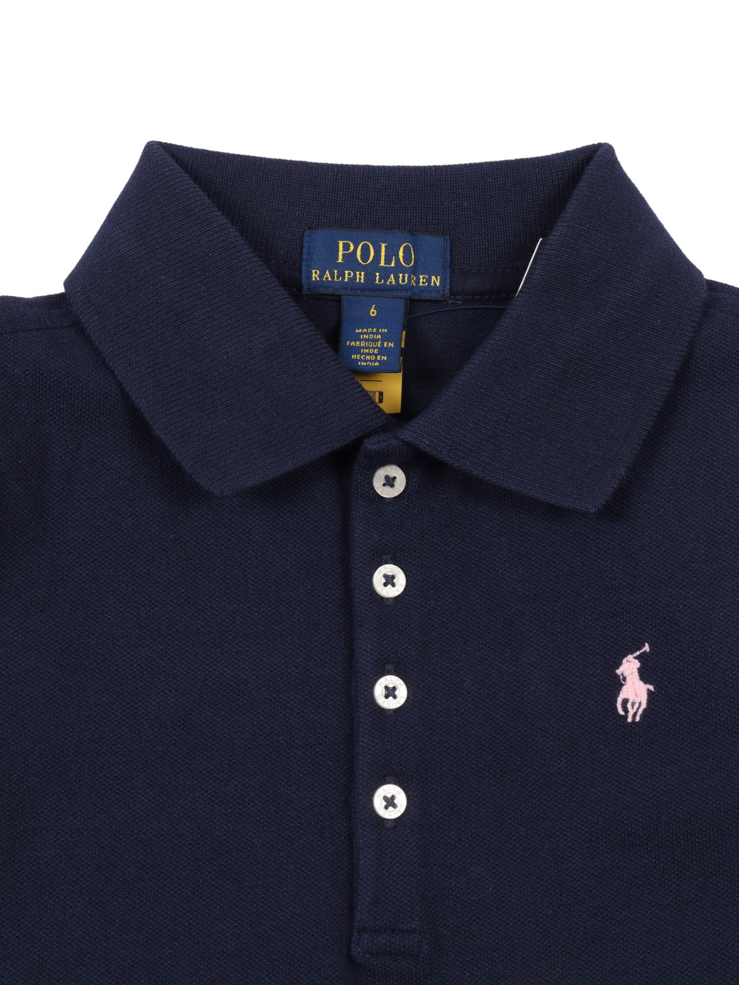 SS POLO SHIR-TOPS-KNIT Blue Cotton Elastane Short Sleeves