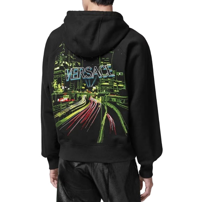 Hooded Sweatshirt Black Cotton