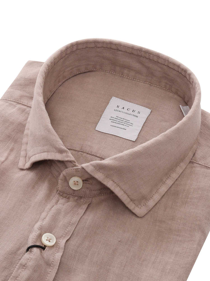SHIRT Brown Linen