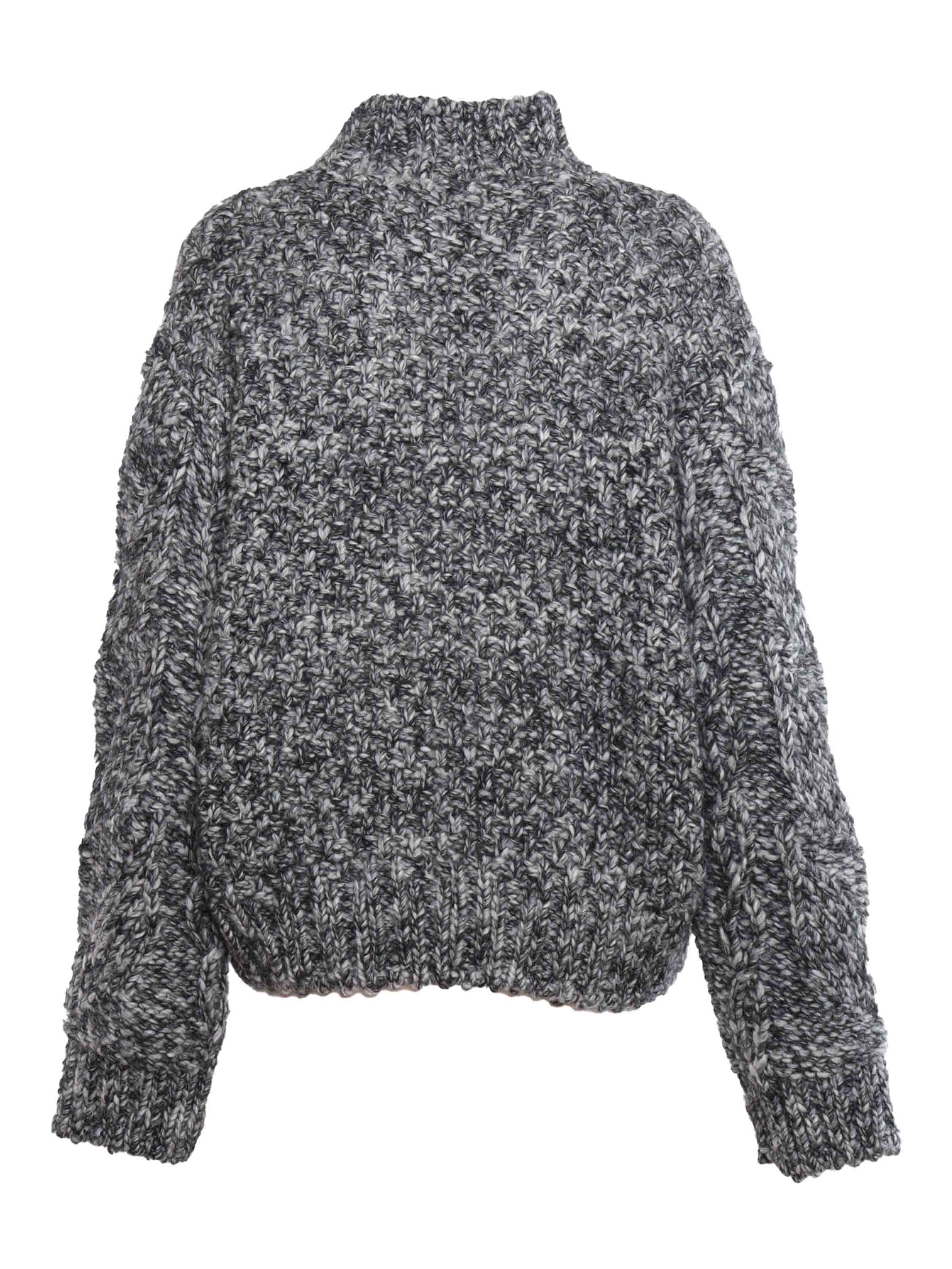 Sweater Wool Acrylic Alpaca Crewneck