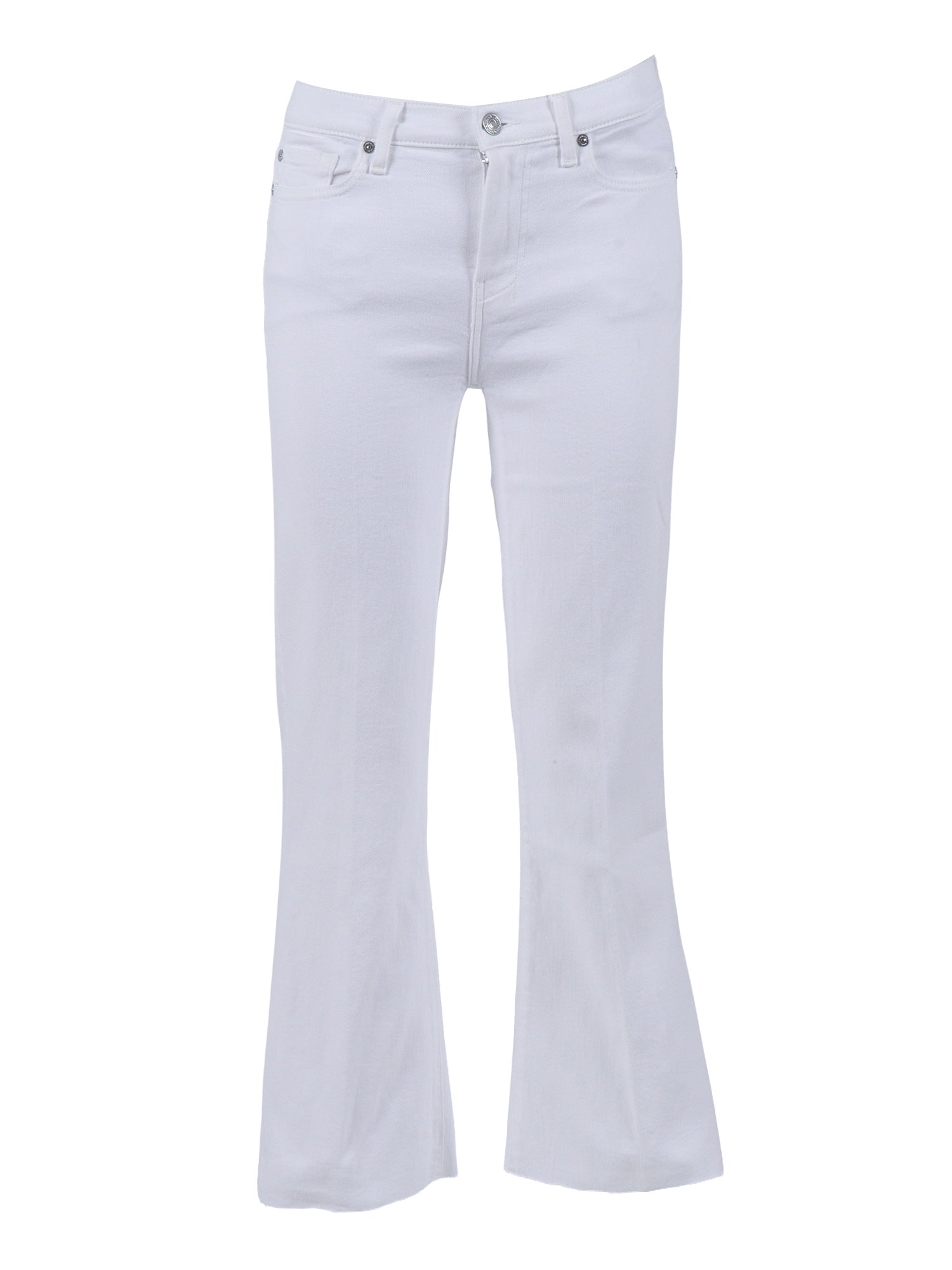 CROPPED DOJO Soleil With Raw Cut White Jean