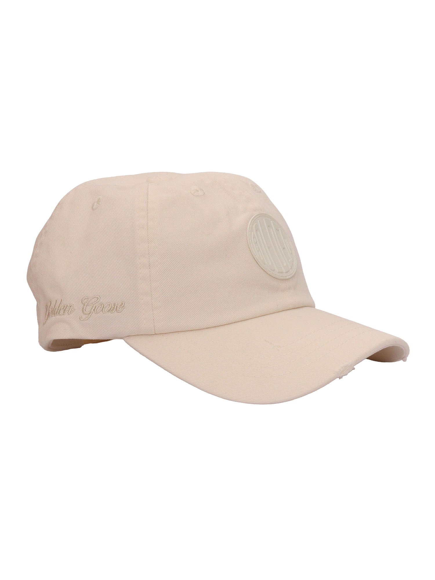 JOURNEY BASEBALL CAP COTTON TWILL - MASCOTTE PATCH GG EMBROIDERY White Hat
