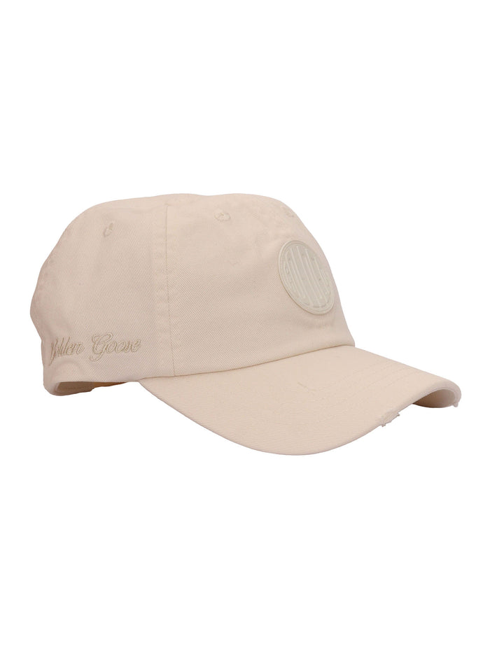 JOURNEY BASEBALL CAP COTTON TWILL - MASCOTTE PATCH GG EMBROIDERY White Hat