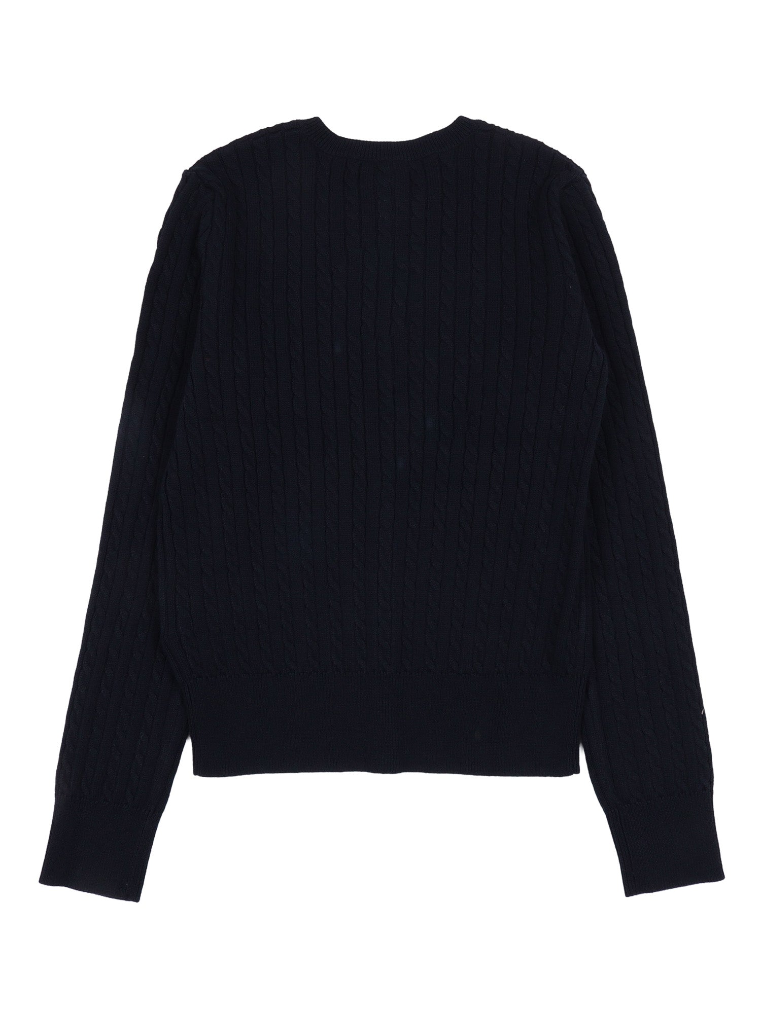 MINI CABLE-TOPS-SWEATER Blue Cotton Cardigan