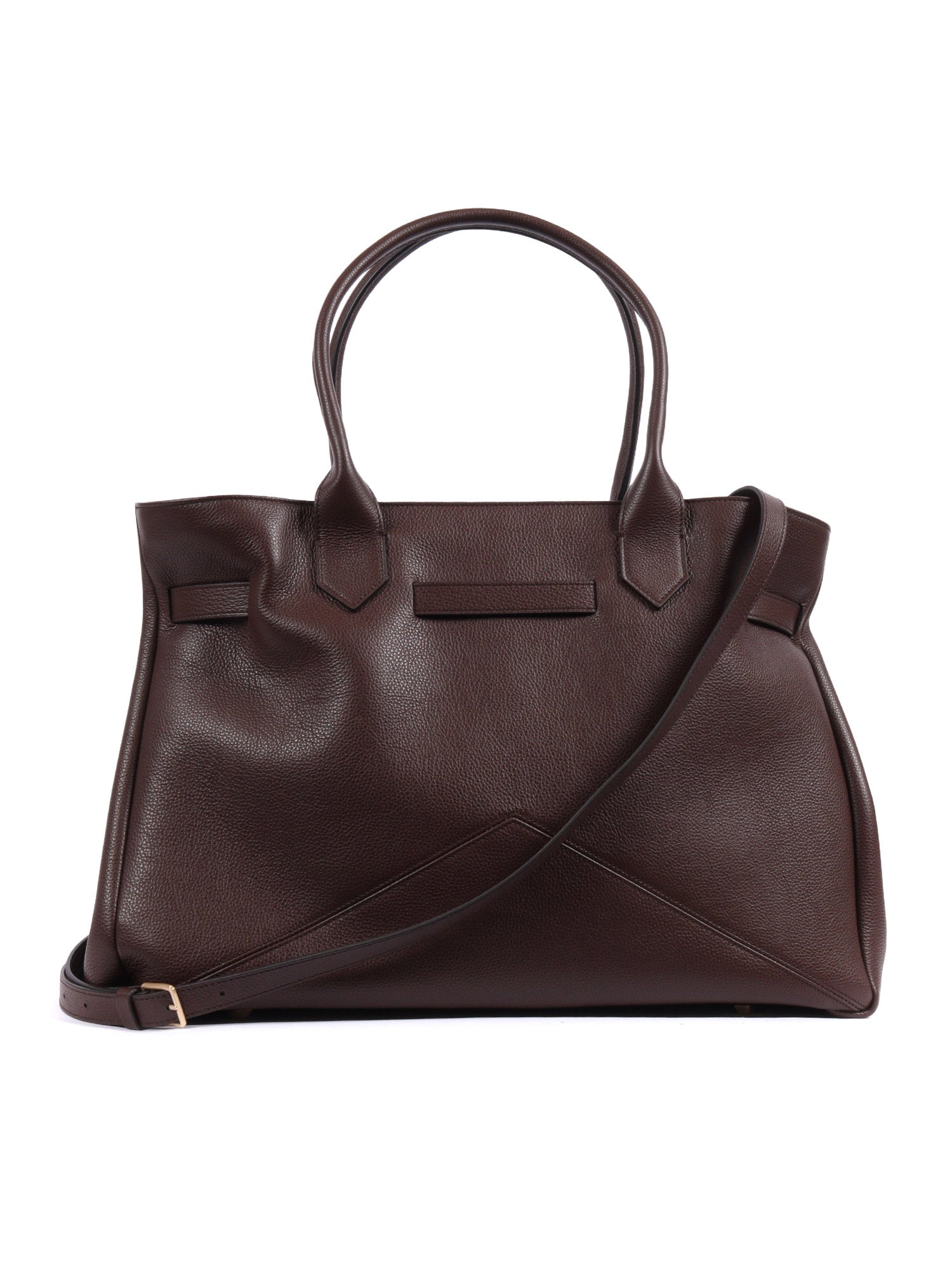 KATE BAG L Brown Calf Leather Small Grain