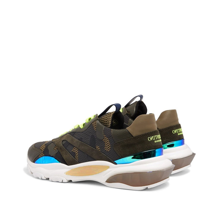Garavani Bounce Sneakers Green Fabric