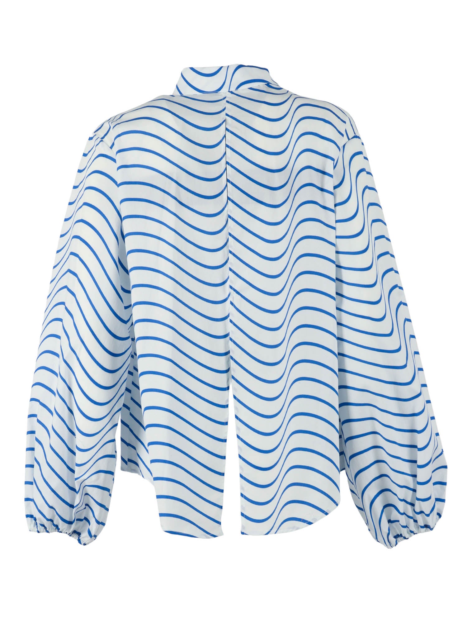POPLIN SHIRT GIRL Blue Cotton