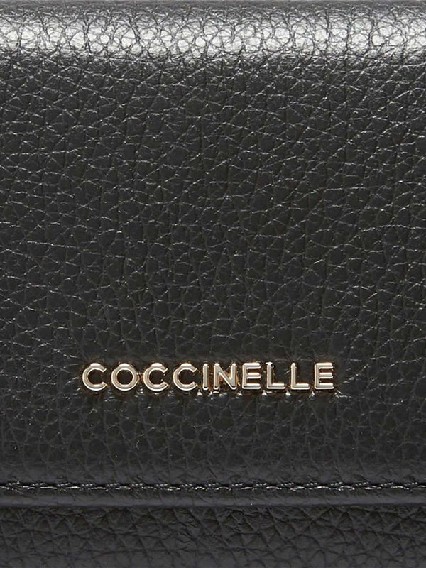 Coccinelle Wallet Black Cowhide Bags /