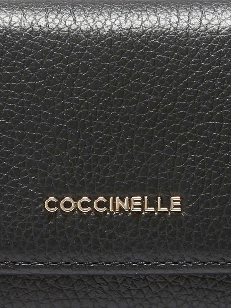 Coccinelle Wallet Black Cowhide Bags /