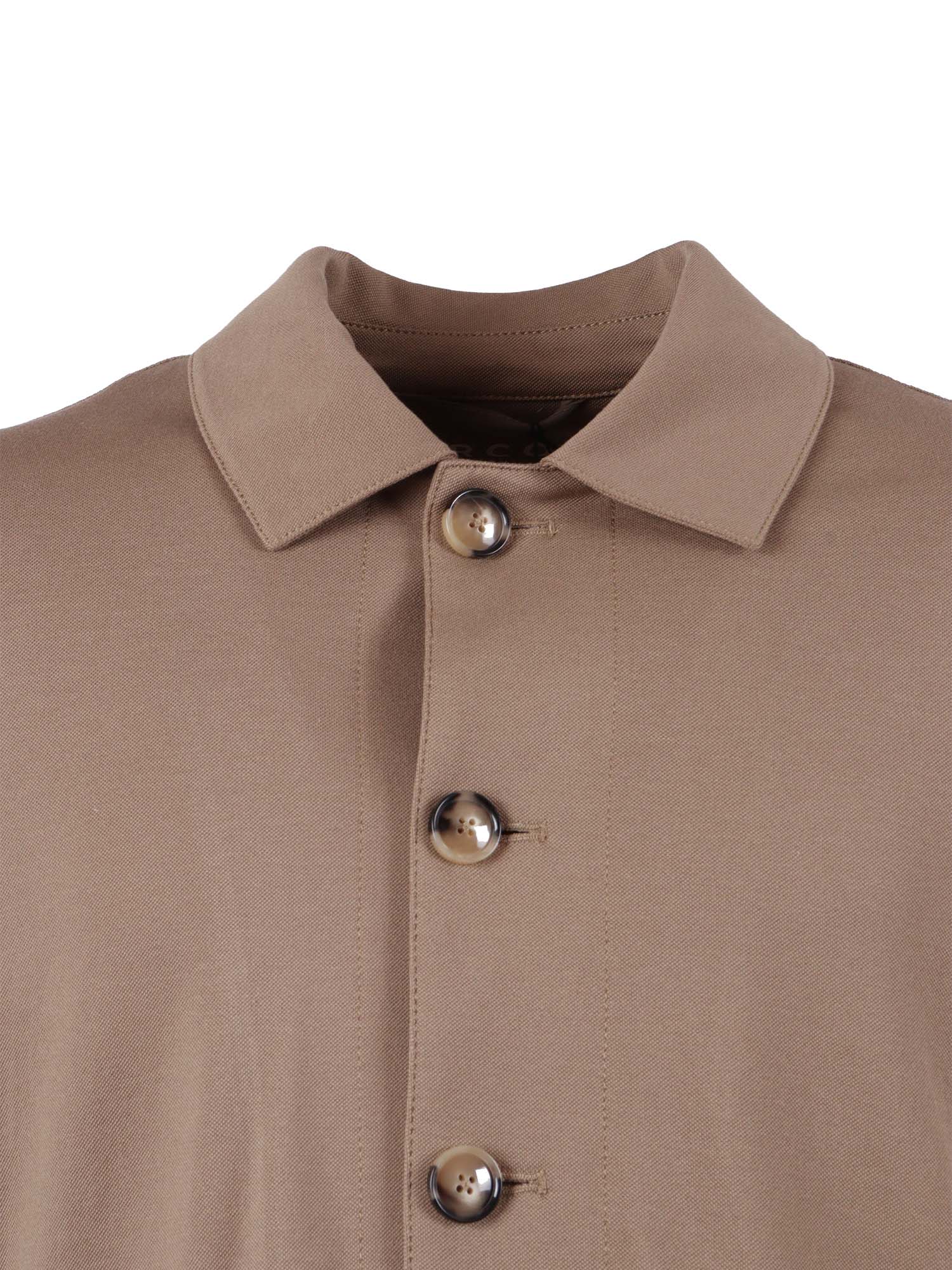 SHIRT J. PREMIUM P. Brown Cotton Elastane Jacket