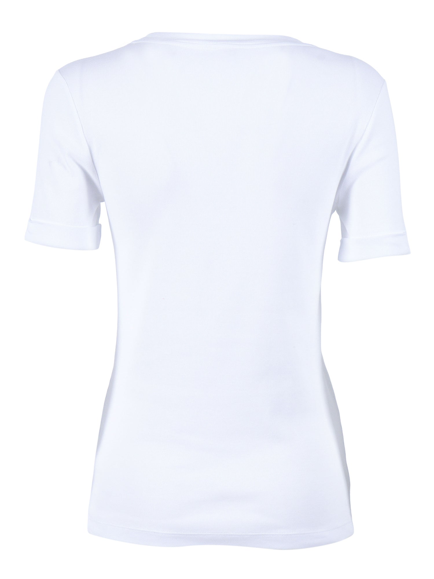 BLOUSE White Cotton Elastane Shirt