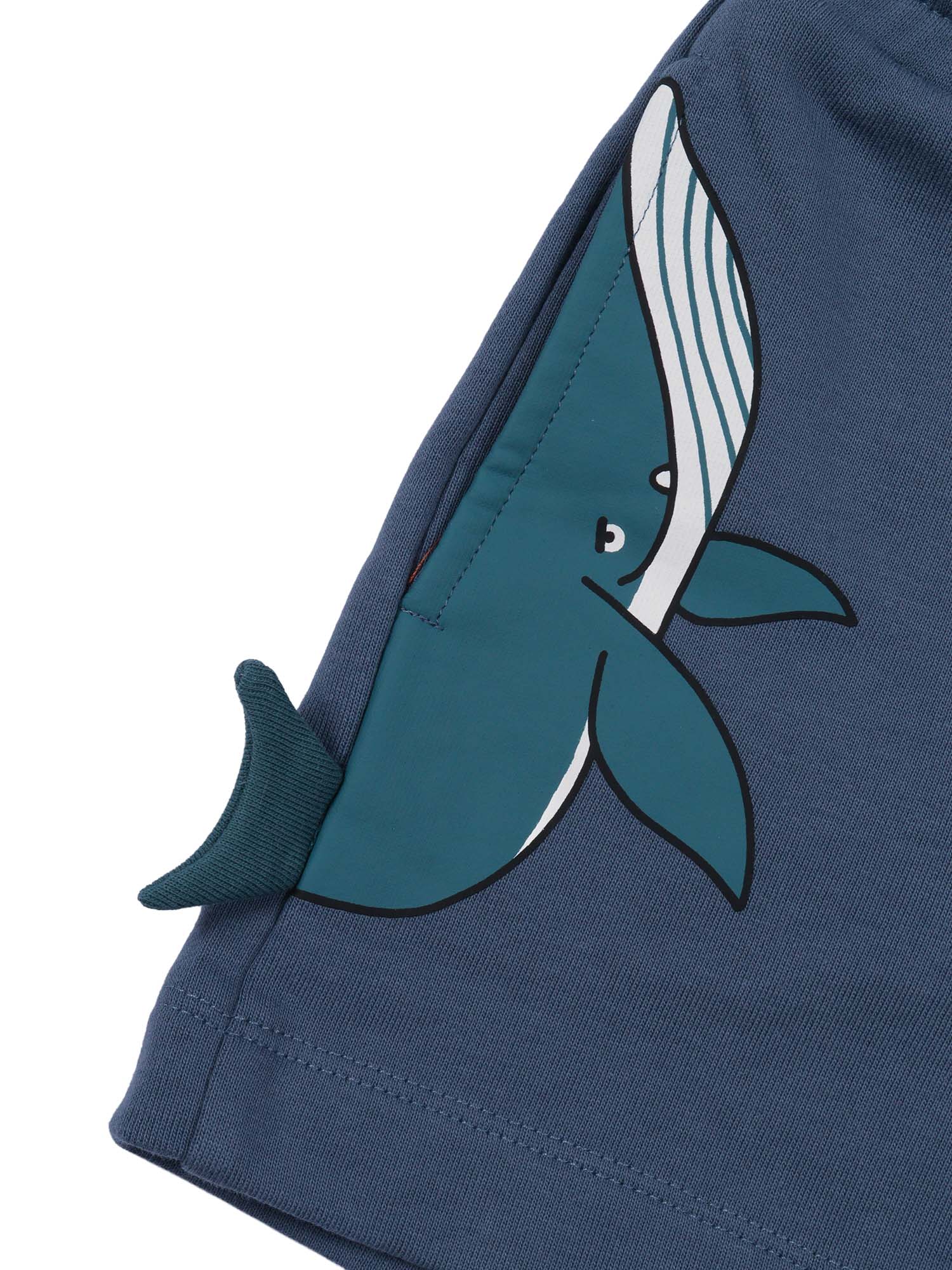 JERSEY SHORTS Blue Cotton Elastane