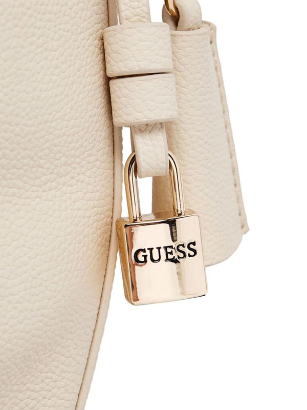 Guess 100% Polyurethane shoulder bag in white