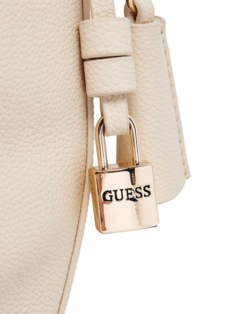 Guess 100% Polyurethane shoulder bag in white