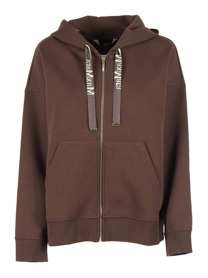 SWEATSHIRT Brown Cotton Polyester