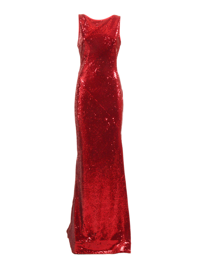 Tank Long Dress Red