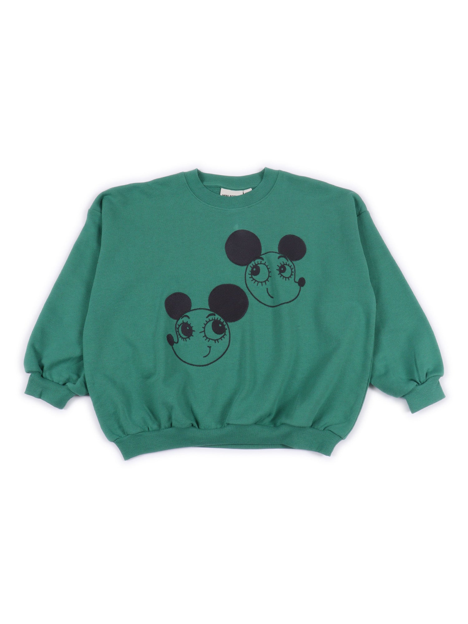 Ritzratz Emb Sweatshirt Green Organic Cotton