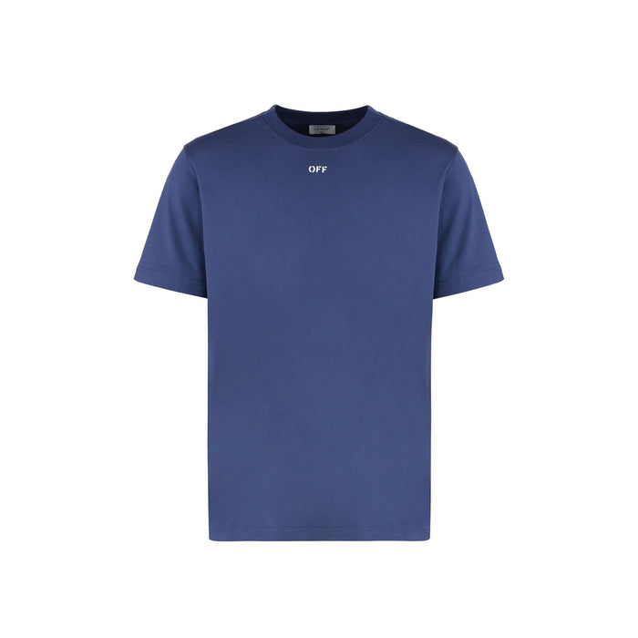 Off-White T-Shirt Blue Cotton