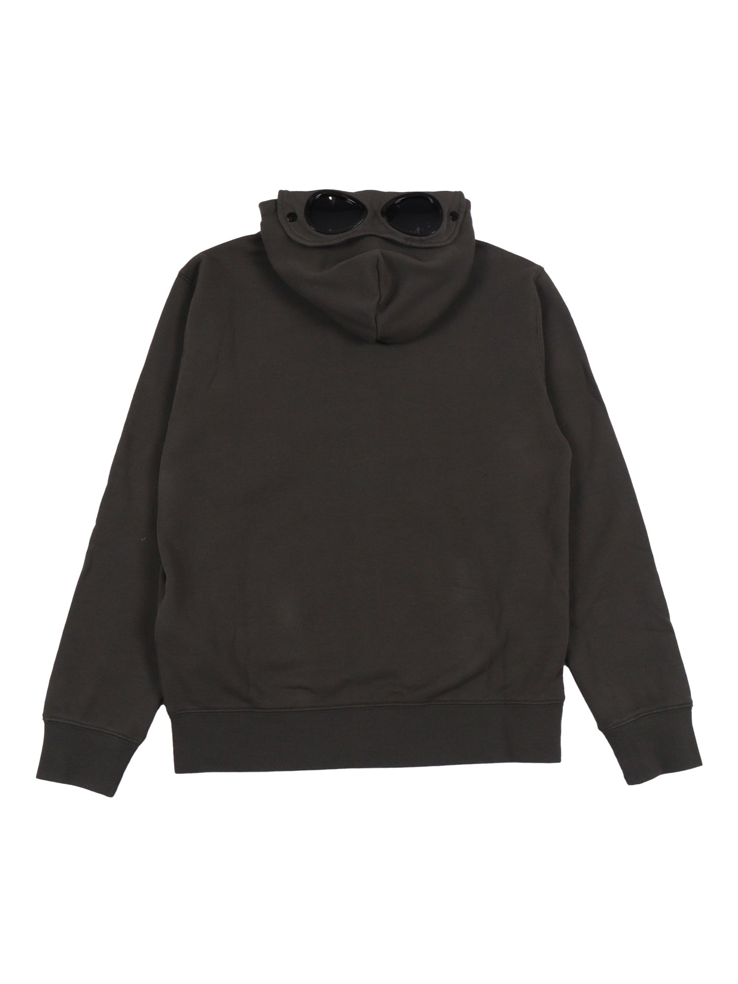 ZIPPED HOODIE Oil Blue Cotton Sweatshirt