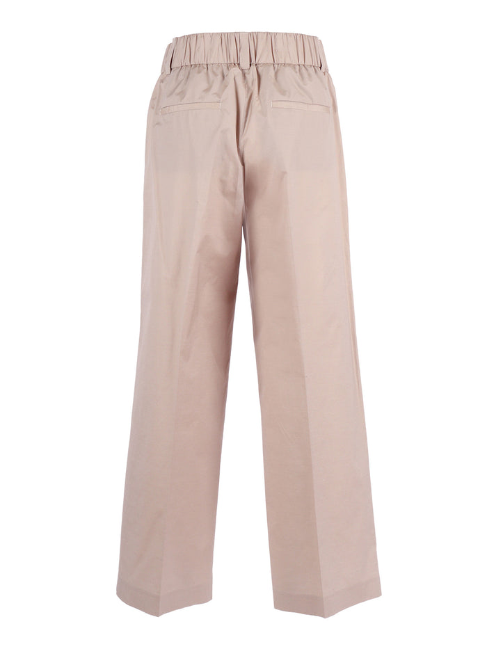 Woman Trousers Beige