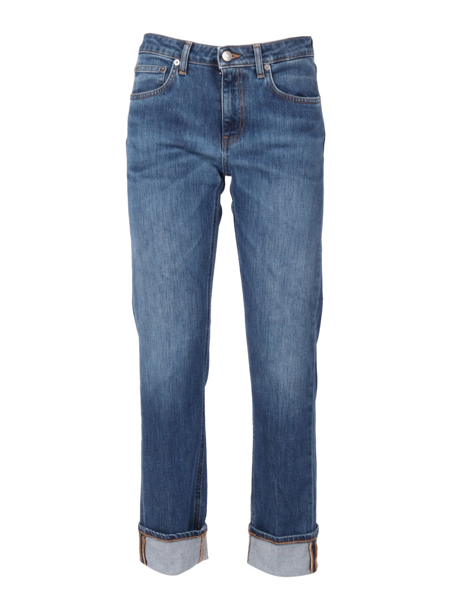 Coco Pants Blue Cotton Elastane Jean