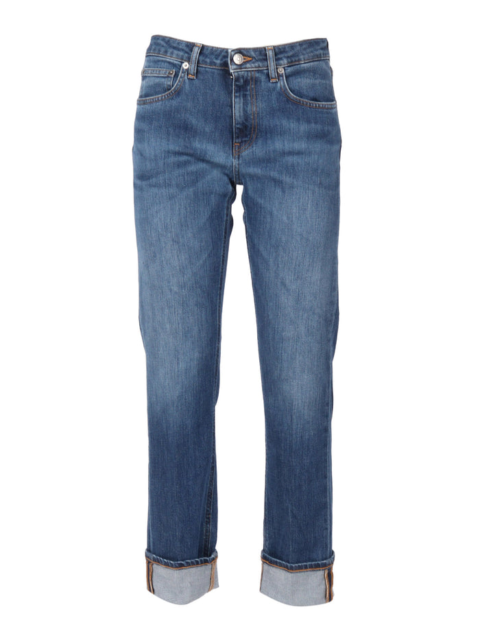Coco Pants Blue Cotton Elastane Jean