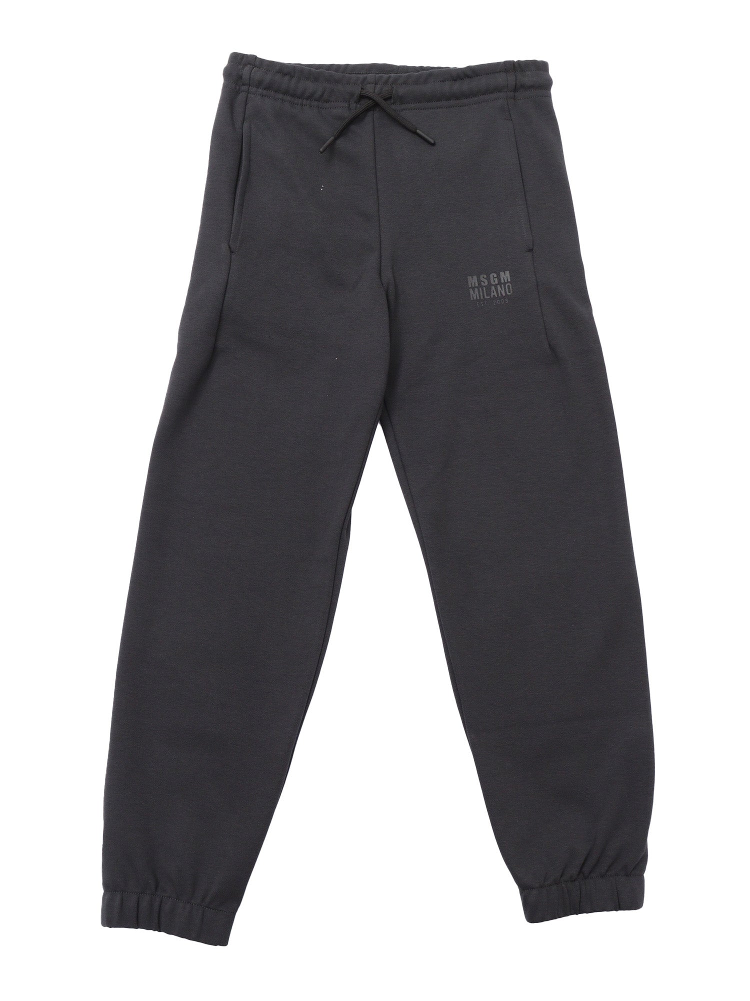 INTERLOCK PANTS UNISEX Black Cotton