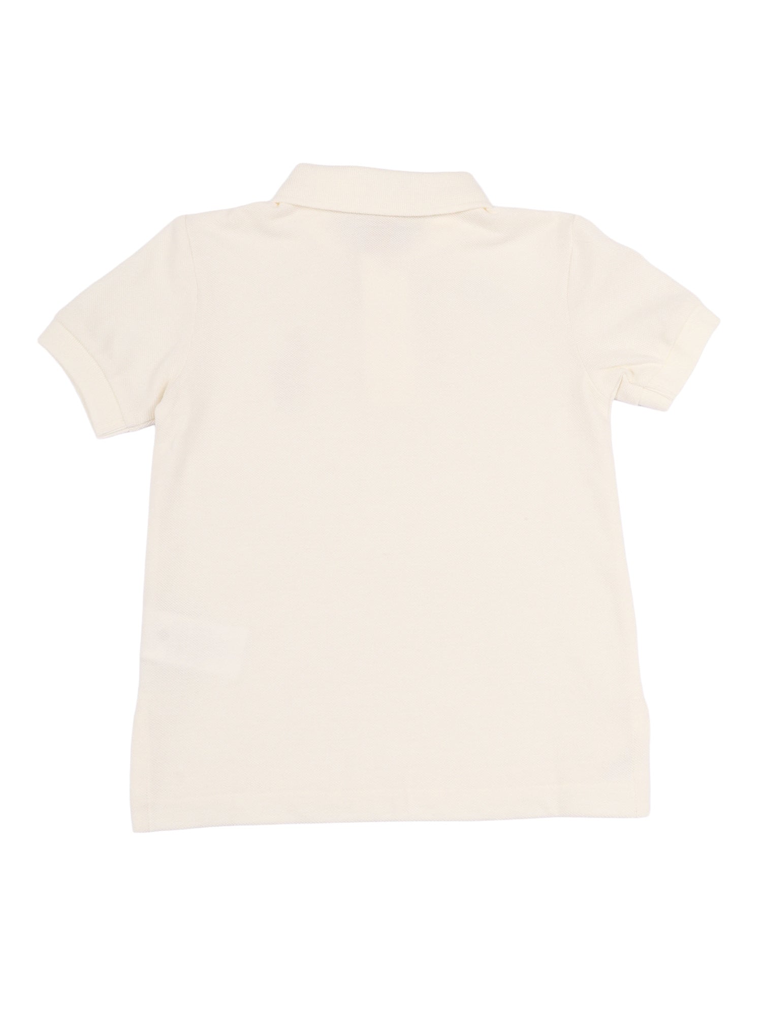 Ss Kc-Tops-Knit White Cotton Short Sleeves Polo