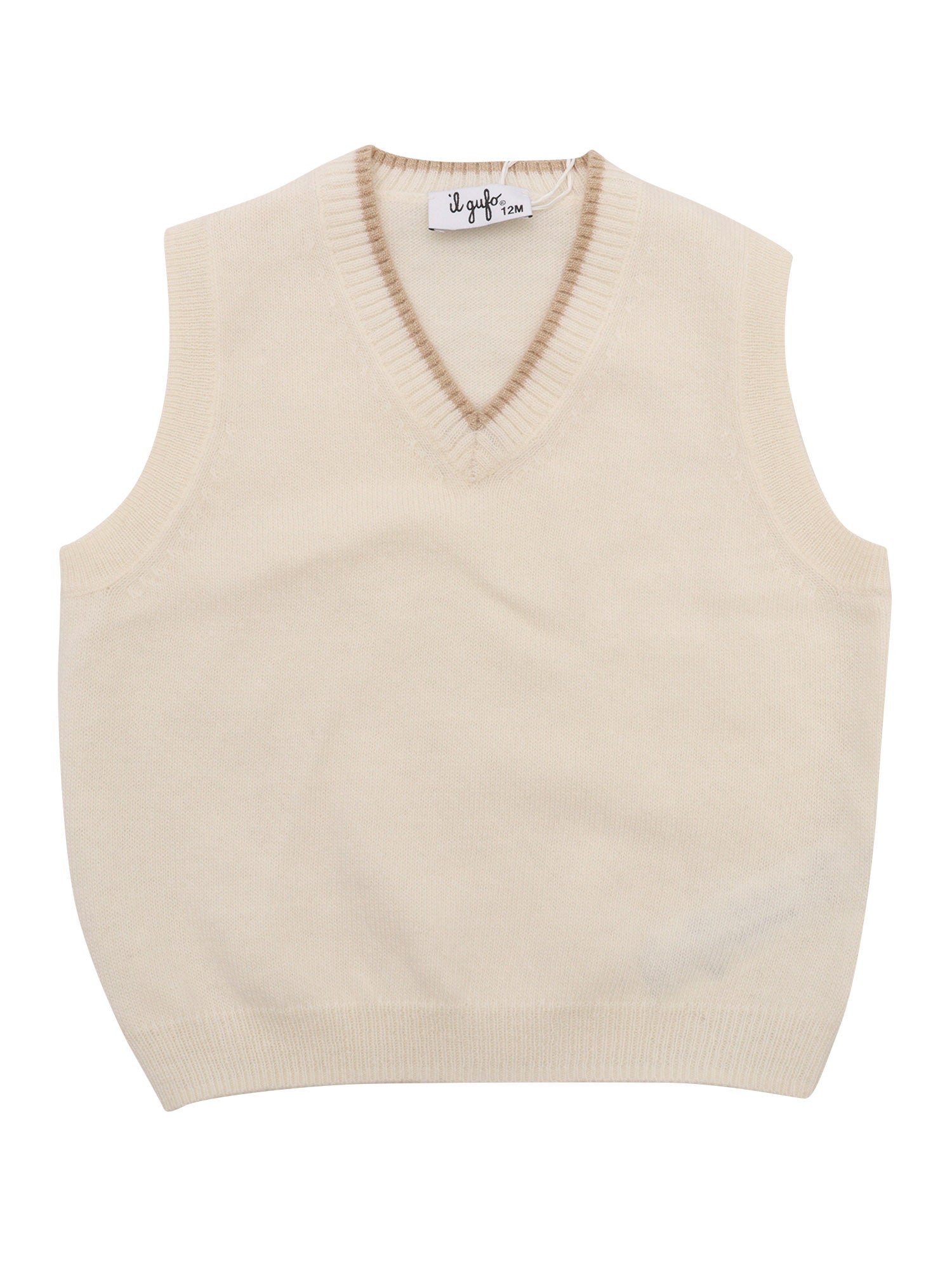 Vest White Virgin Wool